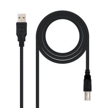 Cable para Impresora USB 2.0 Tipo A/M a USB Tipo B/M - 4.5 m · Negro