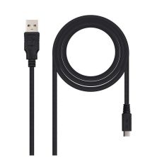Cable Alargador USB 2.0 USB Tipo A-M a Micro USB Tipo B M - 1.8 m · Negro