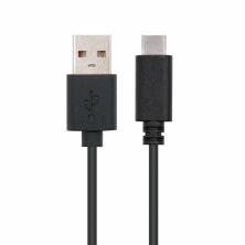 Cable Alargador USB 2.0 3A USB Tipo C-M a USB Tipo A-M - 2 m · Negro