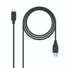 Cable Alargador USB 3.1 Tipo C/M a USB Tipo A/M - 1.5m · Negro