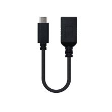 Cable Alargador USB 3.1 GEN1 USB Tipo C/M a USB Tipo A/H - 0.15 m · Negro