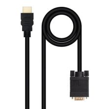 Cable Conversor HDMI/M a VGA/M - 1.8m · Negro