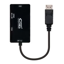 Conversor Displayport a VGA/DVI/HDMI - 0.15 m · Negro
