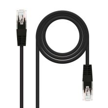 Cable de Red Latiguillo RJ45 Cat 6 UTP - 1 m · Negro