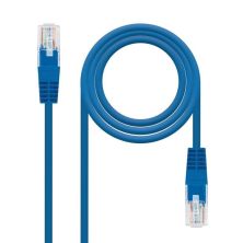 Cable de Red Latiguillo RJ45 Cat 6 UTP - 1 m · Azul