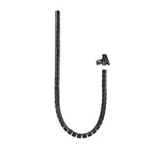 Organizador de Cables Flexible 25 mm - 1 m · Negro