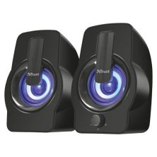 Altavoces con Cable TRUST Gemi RGB  22948 - 2.0 · USB · Cable 140cm · 6W RMS · 12W · Negro