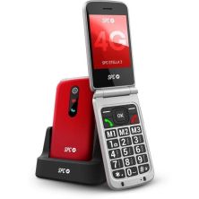 Teléfono Móvil SPC Stella 3 2339R  - 4G · Para Personas Mayores · Rojo