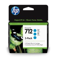Pack de 3 Cartucho Original HP 712 Cian - 3ED77A