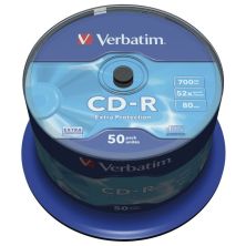 CD-R VERBATIM Datalife 43351 - 700MB · 52X · Tarrina 50 unidades