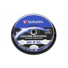 BD-R M-DISC DL VERBATIM Imprimible 43847 - 50GB · 6X · Tarrina 10 unidades