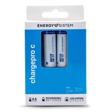Pack 2 Pilas Recargables ENERGY SISTEM Charge Pro C - AA · 1.5V · Estuche Organizador · USB Tipo C