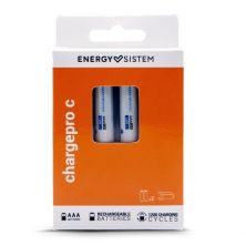 Pack 2 Pilas Recargables ENERGY SISTEM Charge Pro C - AAA · 1.5V · Estuche Organizador · USB Tpo C
