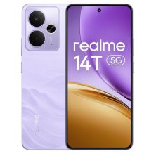 Smartphone REALME 14T - 5G · Dimensity 6300 · 6.67" · 8GB · 256GB · Android 15 · Púrpura