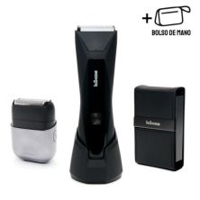 Kit de Viaje KOCOS - 1 Afeitadora Corporal Kronos · 1 Afeitadora de Viaje Ares Mini · 1 Kit de Manicura Xepia · Bolso de Viaje Cosmo