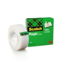 Cinta Adhesiva Transparente SCOTCH 7100024666 - 19mm x 33m · Invisible