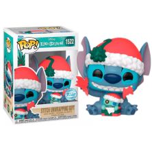 FUNKO POP Stitch Abriendo Regalos de Navidad  1522 - Lilo y Stitch - 889698828604
