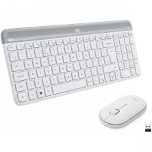 Pack Inalámbrico LOGITECH Slim Combo MK470 920-009199 - USB · Teclado y Ratón · 10m · Blanco