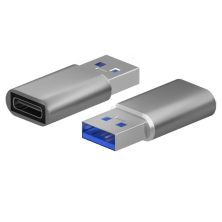 Mini Adaptador USB 3.2 Tipo C/H a USB Tipo A/M - Gris