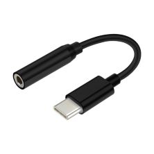 Adaptador USB Tipo C-M a Jack 3.5mm - 0.15m · Negro