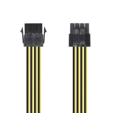 Cable de Alimentación Microprocesador Molex 4+4 Pin/M a Molex 8 Pin/H - 0.30cm · Negro