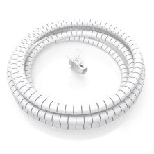 Organizador de Cables en Espiral Flexible AISENS A151-0917 - 1m · Blanco