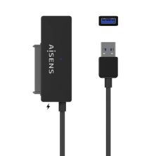 Adaptador para Discos Duros con Alimentador AISENS ASE-35A01B - USB 3.0 · SATA · Negro
