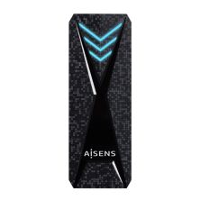 Caja Externa para Disco SSD AISENS ASM2-RGB012B - USB 3.0 · Negro