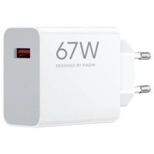 Cargador de Pared XIAOMI Travel - 67W · USB Tipo A · Blanco