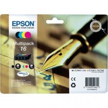 Pack Cartucho Original EPSON 16 BK+C+M+Y - C13T16264010