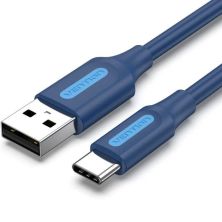 Cable Alargador USB 2.0 Tipo C/M a USB/M - 1m · Azul