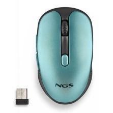 Ratón Inalámbrico Ergonomico NGS Wireless Evorustice - USB · 1600DPI · Silencioso · Azul