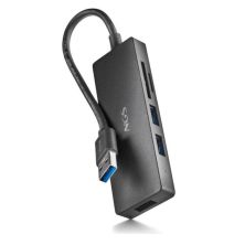 HUB USB 3.0 2xUSB 3.0 1xSD 1xMicro SD - 0.19m · Negro