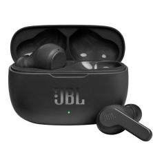 Auriculares Inalámbricos JBL Wave 200TWS - BT 5,0 · Micrófono · Estuche de Carga · Negro