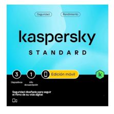 Antivirus KAPERSKY Standard KL1048S5CFS-MINI-ES - Edición Móvil · 3 Dispositivos · 1 Año