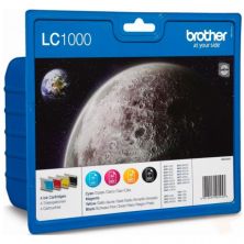 Pack Cartucho Original BROTHER LC1000 BK+C+M+Y - LC1000VALBP