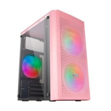 Caja Semitorre Gaming MARS GAMING MC300P - ATX · Micro ATX · 2x3.5" · 4x2.5" · USB 3.0 · USB 2.0 · FRGB · Rosa