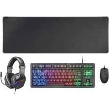 Pack Gaming MARS GAMING MCPRGB3ES - Teclado RGB · Ratón Optico · Alfombrilla XXL · Auriculares Diadema
