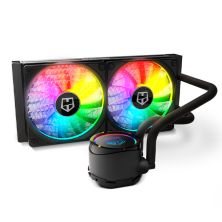 Ventilador PC con Refrigeración Líquida NOX Hummer H-240 - ARGB · 12cm · Negro