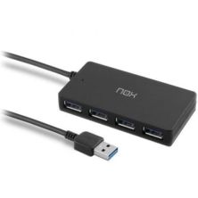 HUB USB 3.0 Compacto 4xUSB · Negro