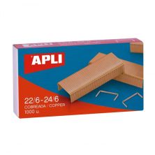 Grapas APLI 18142 - 22/6 · 24/6 · Caja de 1000u · 25Unidades