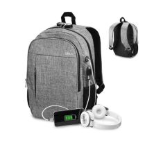 Mochila para Portátil SUBBLIM URBAN LOCK SUB-BP-1UL0001 - 16" · USB  · Gris