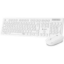 Pack Inalámbrico SUBBLIM Combo Business Slim SUBKBC-CSSW11 - USB · Teclado y Ratón · 10m · Blanco