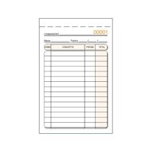 Talonario LOAN T140 Recibos Camarero - 9 x 14 cm · Hojas con Autocopia · Castellano