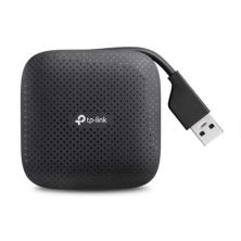 HUB Portátil 4xUSB 3.0 Cable Retráctil · Negro