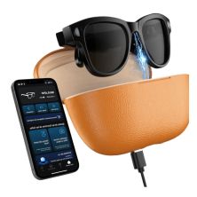 Gafas de Audio Inteligentes SMARTIA Vision Pro Charge - IA · Cámara 4K · Estuche portátil con 6 Cargas Extra