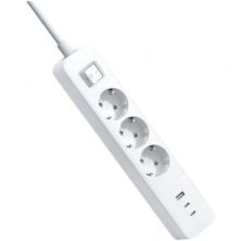 Regleta con Interruptor XIAOMI XMCXB01EU - 3xSchucko · 2xUSB Tipo C · 1xUSB · 1.4m · Blanco