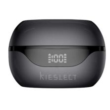 Auriculares Inalámbricos KIESLECT Earbuds Open - BT · Microfono · Estuche de Carga ·  APP Traductor IA · Negro